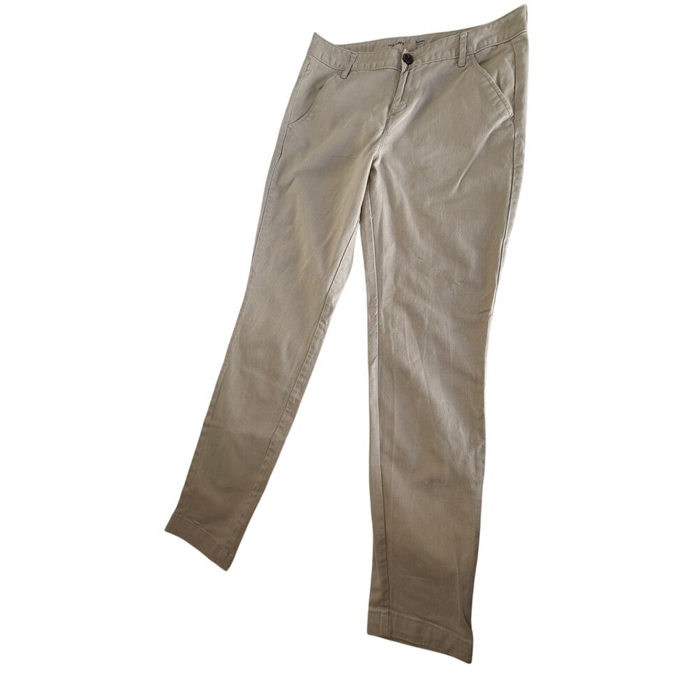 SKU2427 Old Navy Women's 4 Skinny Jeans Tan Khaki Stretch Adjustable Side Tabs